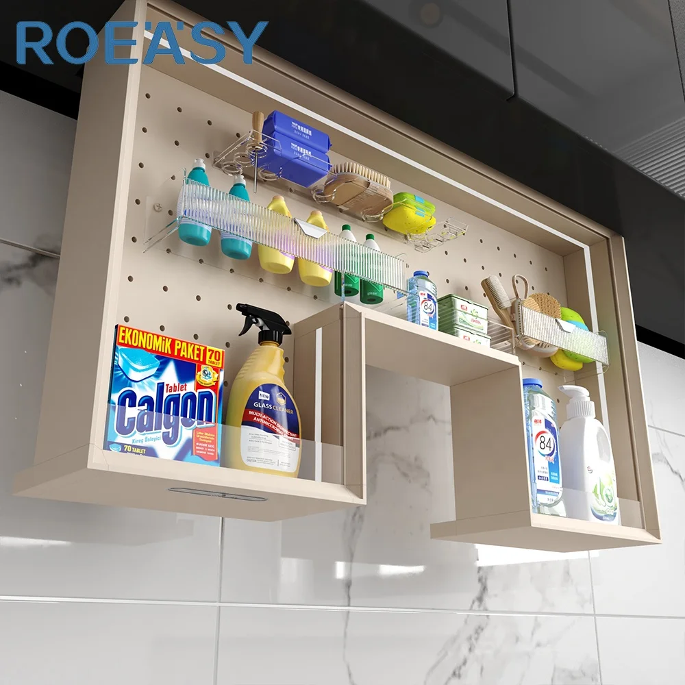 Intelligent Vertical Electric Lifting Basket Smart Lifting Storage For Bathroom & Balcony With Voice, Infrared And Touch Control