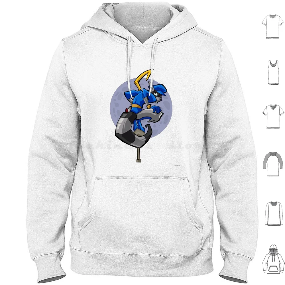 Sly Cooper 2 Sudadera con capucha de algodón de manga larga Sly Cooper Sly Cooper Ps2 Games Band Of Thieves