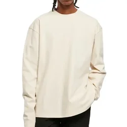 230GSM 100% Cotton Oversize Men's Women T-shirt Long sleeves Pure Color Men t shirt T-shirts For Winter Autumn Streetwear Tops