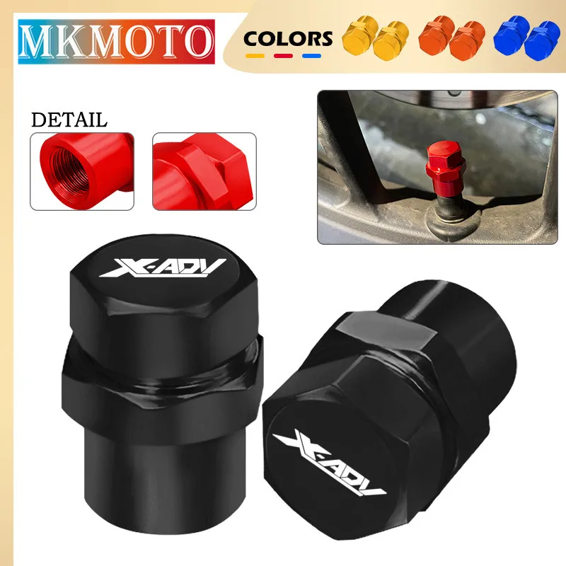 New Wheel Rim Dustproof Tire Valve Stem Covers For X-ADV750 X-ADV Xadv750 All Years Motorcycle Front Rear Tire Rim Airtight Caps