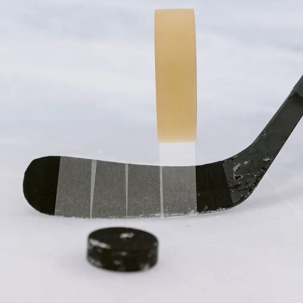 2 Rolls Hockey Stick Tape Sturdy Cotton PVC Fabric Multi-Purpose Sports Grip Tape Protective Wrap Anti-Slip for Hockey Stick