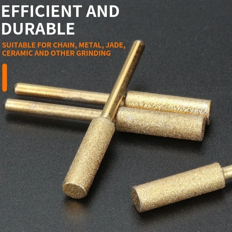 

9pcs 4mm Diamond Burrs, Dual-Use for Chainsaw & Stone Grinding