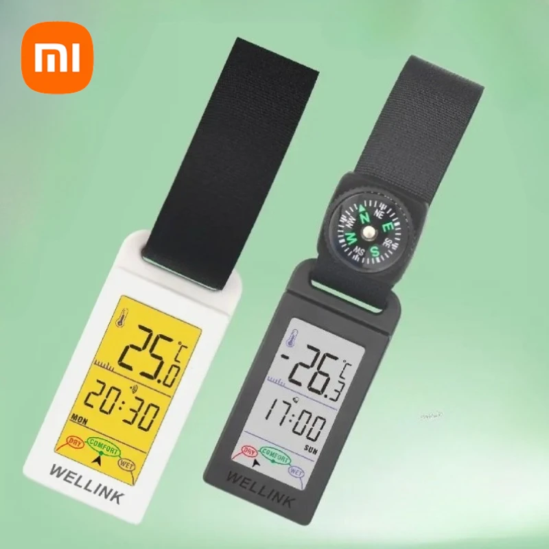 【セール中】新しい Xiaomi ミニ温度計キャンプ温度と湿度計屋外登山車両センサー LCD 屋内温度