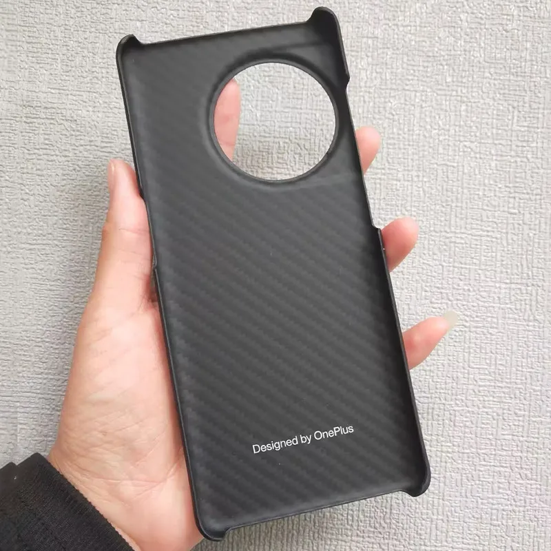 Original Case For OnePlus Ace 2/11R Official Ultra Slim Real Karbon Carbon Fiber Case Matte Luxury Back Cover