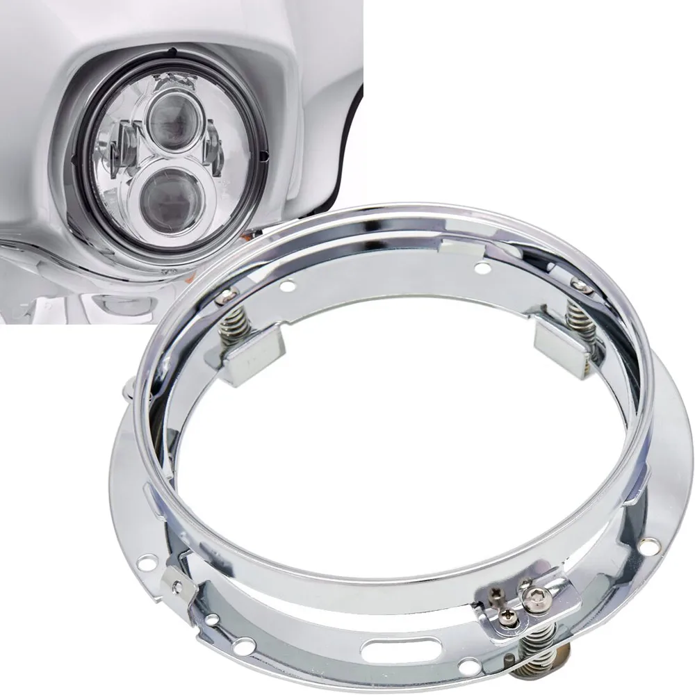 Mounting Bracket for 7inch LED Headlight Round Ring Headlight mount Lamp Holder Brackets For Wrangler JK TJ Harley image 4