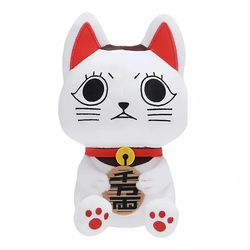 26CM Dandadan Doll Cute Lucky Cat Plush Toy Dan Da Dan Anime Plush Cute White Cat Plush Doll Christmas Birthday Kid Gift