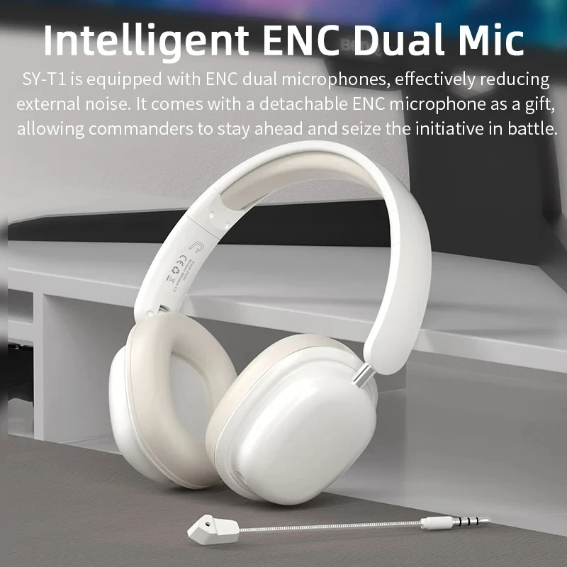 

2024 New Wireless Bluetooth Headset heavy bass noise cancelling music running sports boys computer headset For Apple