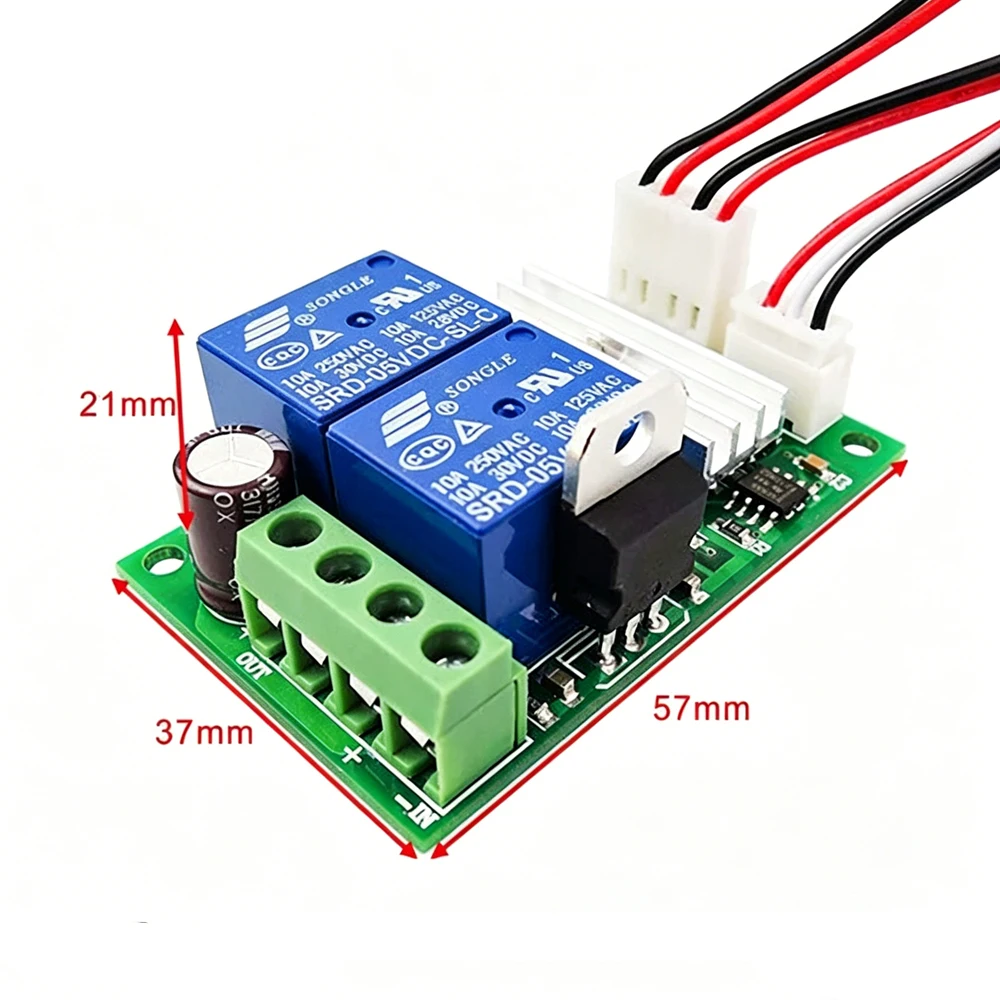 6V-24V PWM DC Motor Speed Controller Forward Reverse Linear Actuator Regulator with Push Button Switches for Electric Push Rod