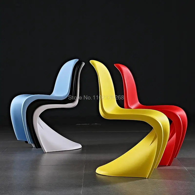 

Pandong Chair Plastic Leisure Chair Dining Chair S Type Plastic Chair Designer Fashion Dining Chair 2022