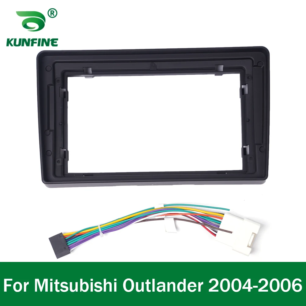 Car GPS Navigation Stereo For Mitsubishi Outlander 2004 05 06 Radio Fascias Panel Frame Fit 2Din 9 inch In Dash headunit screen