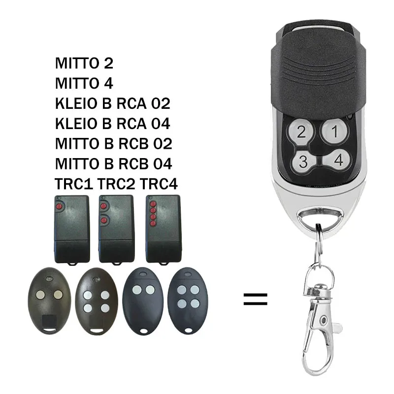 For BFT MITTO 2 4 KLEIO B RCA 02 04 MITTO B RCB 02 04 TRC1 TRC2 TRC4 Garage Door Opener Remote Control 433.92MHz Rolling Code