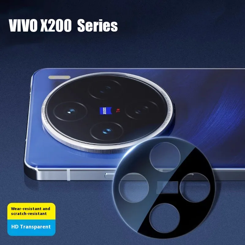 3D Original High quality For Vivo X200 Pro mini Back Tempered Glass Full Cover Camera Lens For Vivo X200 Pro Protective Cap