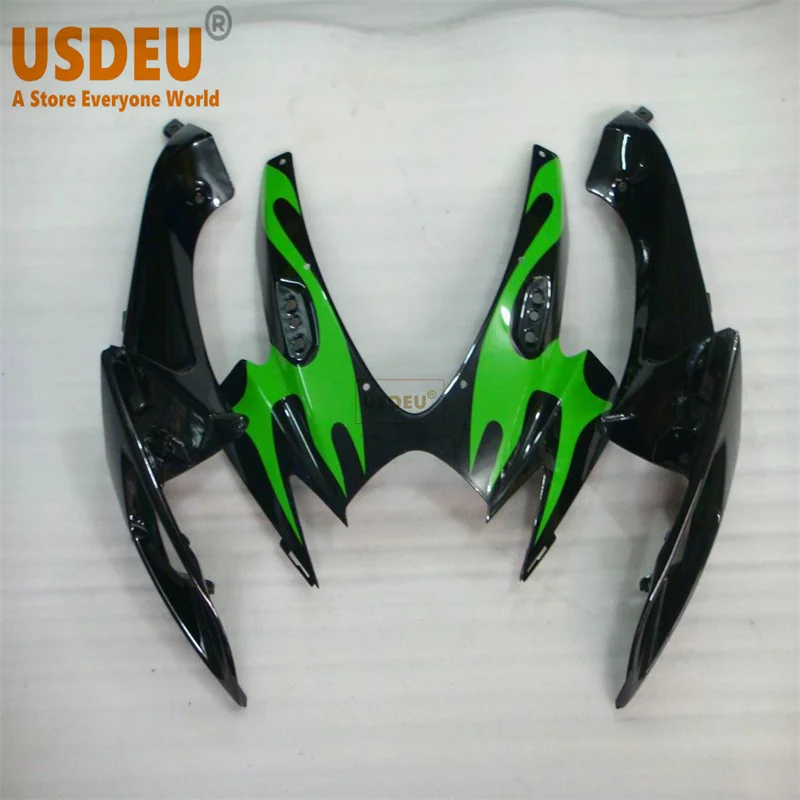 Carenado frontal medio superior ABS para motocicleta, nariz de capó para Suzuki GSXR600/750 K6 2006 2007 gsxr600 750 k6 06 07, verde fresco BK