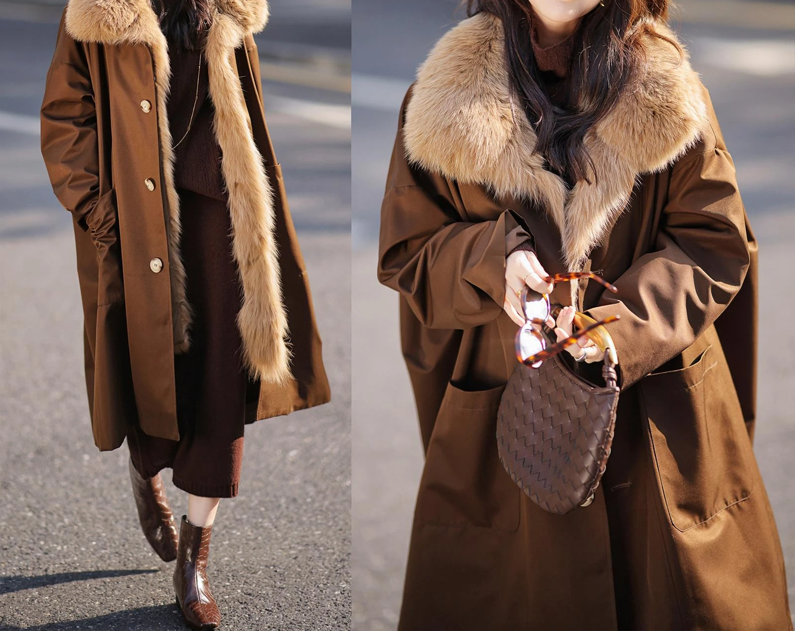 2025 New Detachable Fur Inner Lining Fur Coat Women's Coat