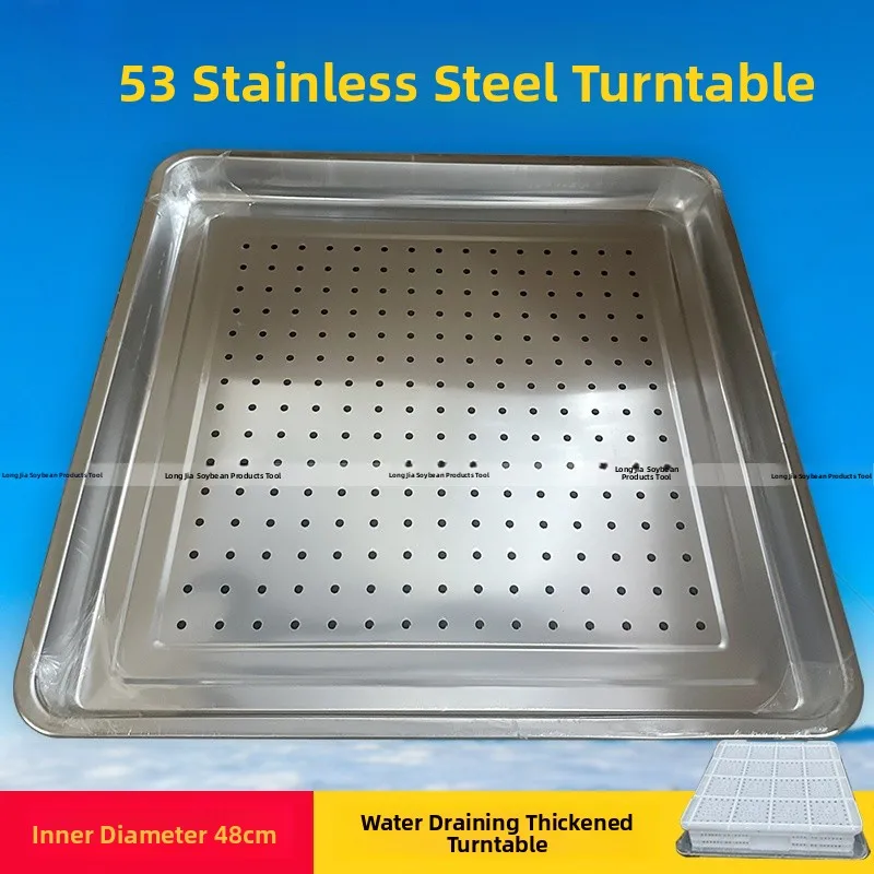 Bandeja de Plástico y Acero Inoxidable con Orificios para Tofu, Resistente al Agua, Forma Cuadrada, Utensilio de Cocina, Mold...