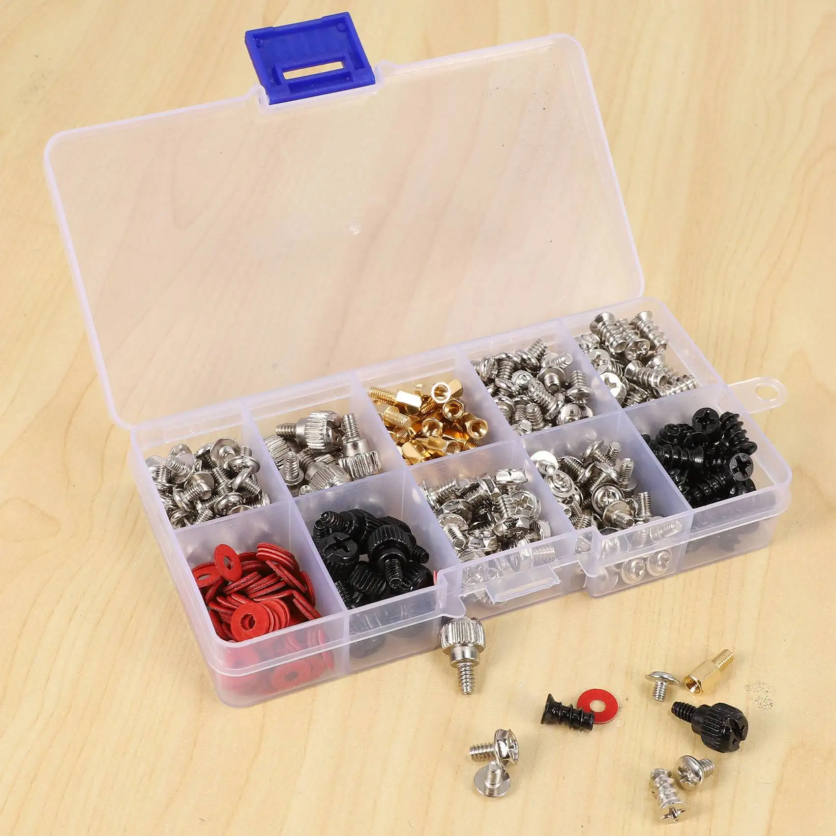 AT19-360PCS Personal Computer Screw,Pc Case Screws,Motherboard Standoffs For Hard Drive Pc Case Motherboard Fan Power Graphic