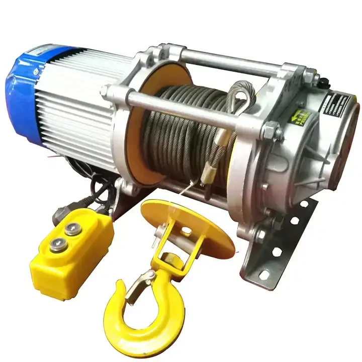 High Speed Remote Control Electric Wire Rope Winch Small Pulling Force Hoist 1ton to 5ton