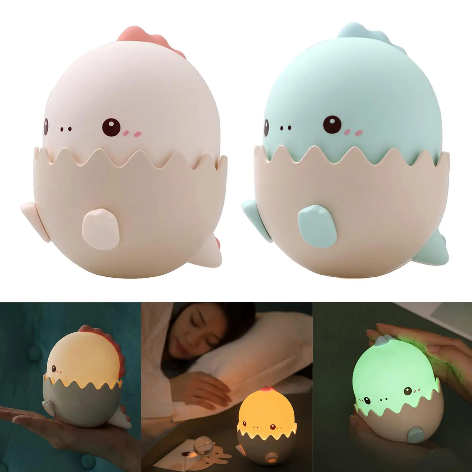 

Cute Dinosaur Teen Girls Baby, LED Night Lights for Kids Bedroom,Silicone Nightlights Lamp for Children Toddler