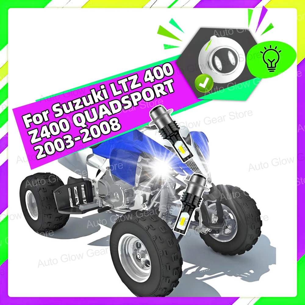 2X 6000K Led Headli…