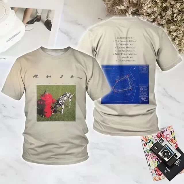 Summer Rock Rush 3D Print T-Shirts Men Women Casual Hip Hop Short Sleeve T Shirt Tops Y2K Harajuku Oversized Tees Men's Clothing
