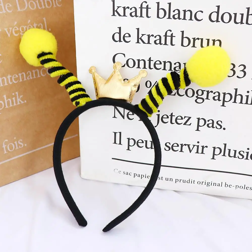 Ant Halloween Holiday Headwear Cosplay Bee Tentacle Headband Children Hair Accessories Animal Hair Hoop Korean Style Headwear