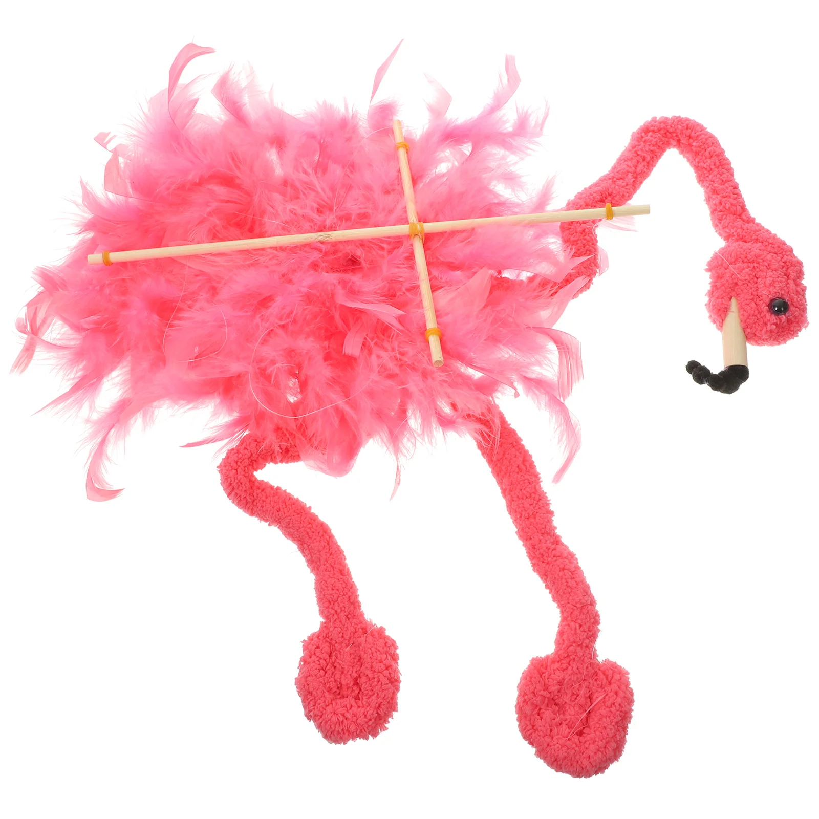 ตุ๊กตา String Flamingo Marionette Puppet Marionettes ที่น่าสนใจสัตว์ที่มีความหมาย Interactive ของเล่น