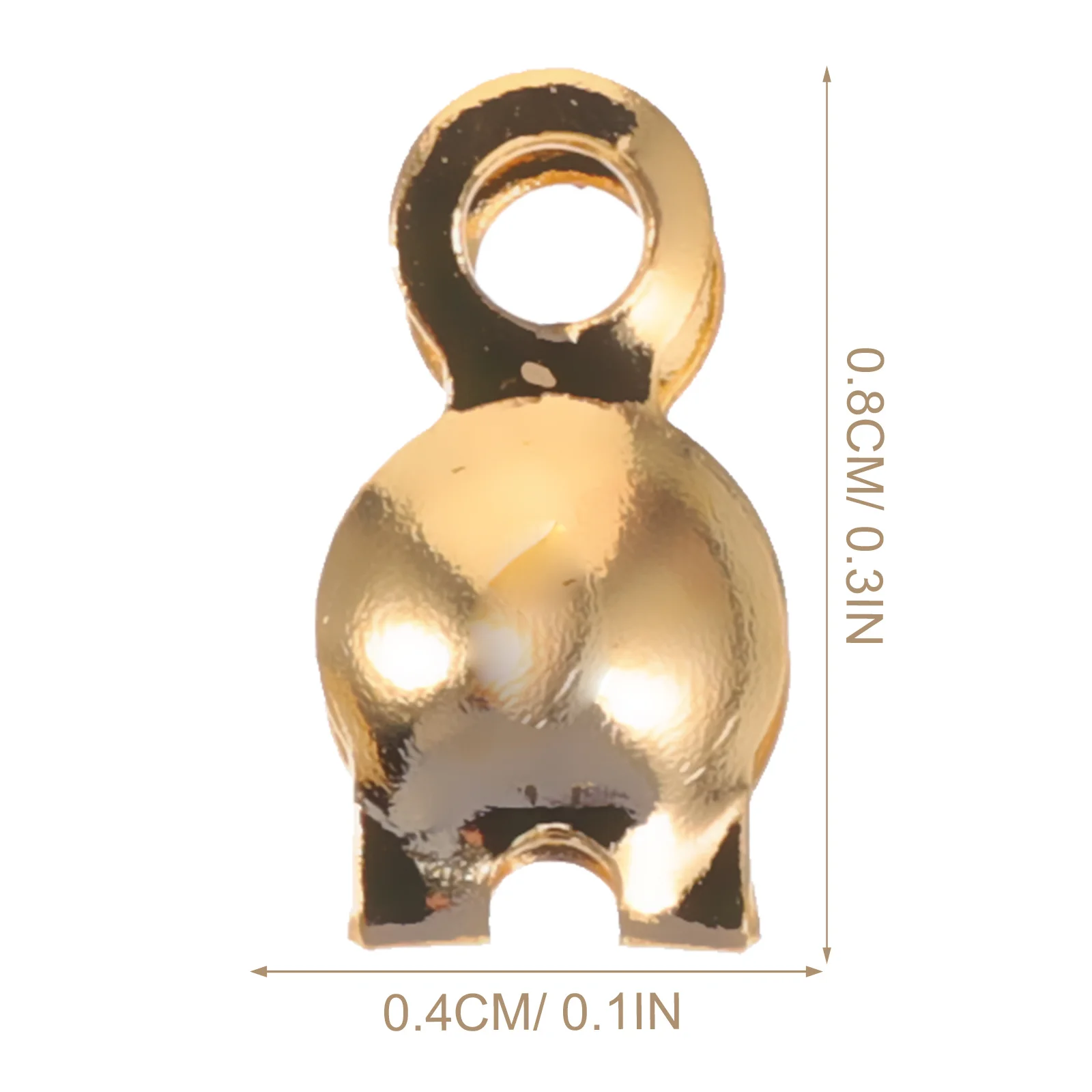 200 قطعة نهاية معدنية مشبك عدة صنع المجوهرات عقدة يغطي ل عقد دي اي واي سوار المشابك عقدة يغطي لصنع المجوهرات #3