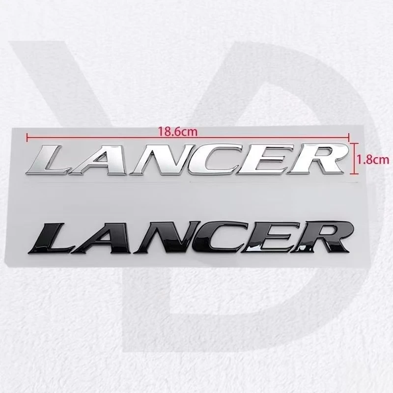 

Trunk ABS Letters Logo Words Badge Emblem Decals Sticker For Mitsubishi Lancer Evolution 4 5 6 7 8 9 X EX EVO Accessories