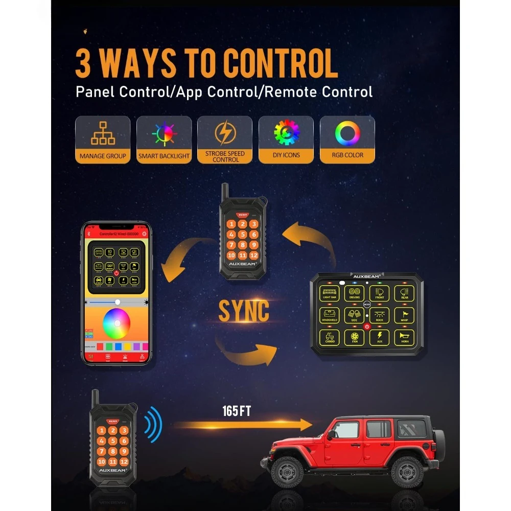 12 عصابة لوحة التبديل بلوتوث RGB AC-1200 مع التطبيق وجهاز التحكم عن بعد تبديل لحظة نابض التبديل جراب قبالة الخلفية - رائجة البيع