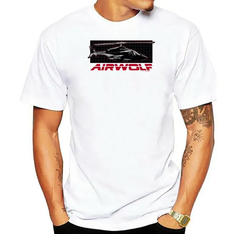 Soft Cotton Airwolf Grid Men T-Shirt