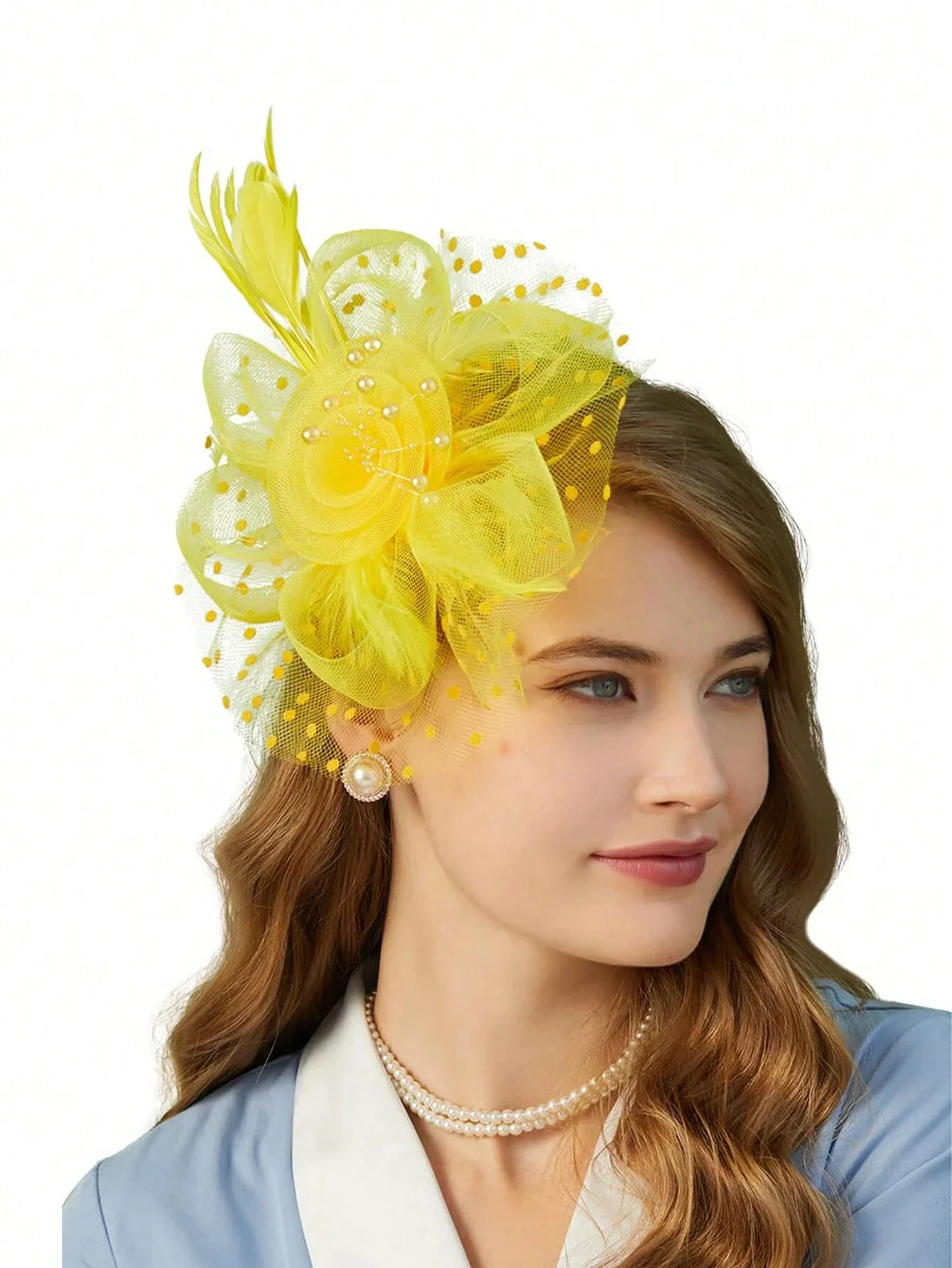 1pc Fascinators Hats For Women, Garden Tea Party Hats Bulk Vintage Kentucky Hats Multipack Derby Wedding Flower Cocktail Mesh