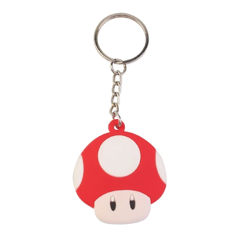 Kawaii Super Mario All Heroes Kuba Children\'s Schoolbag PVC Toy Yoshi Keychain Pender Cute Luigi Doll Key Chain Birthday Gift