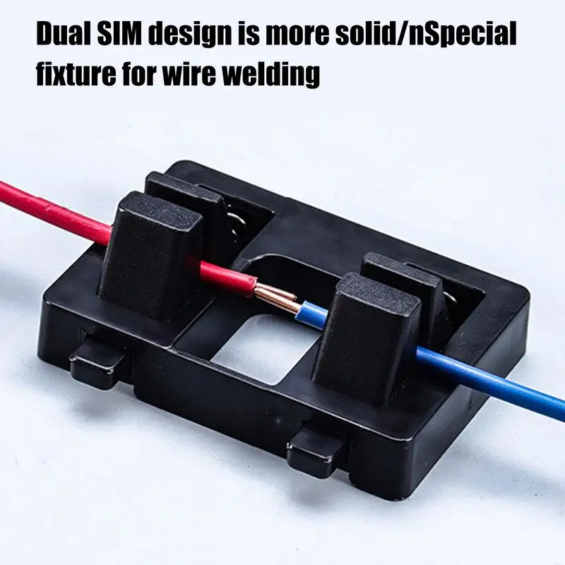 1pc Electric Wire Welding Fixture Holding Power Stabilizing Wire Holder Anti-Slip Dualed Clamps Soldering Tool Accessories