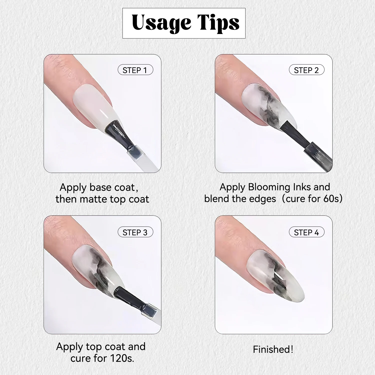 Vendeeni Professional Custom Nail Art Salon 12 Colors Marble Ink Alcohol TPO HEMA FREE OEM Custom Water Blooming Gel Polish Set