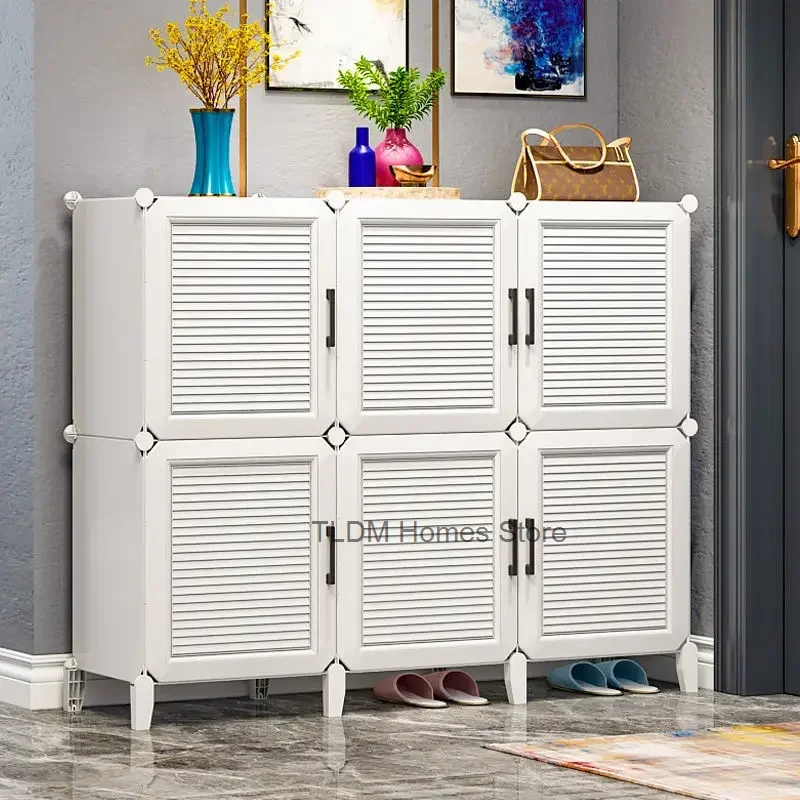 

Modern Household Shoerack Cabinet Corridor Living Room Foldable Storage Shoes Box Multiple Layers Dustproof Shoe Rack New