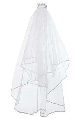 Hot Sale Wedding Bridal Veil With Comb for Bride Hen Night Accessories voile mariage