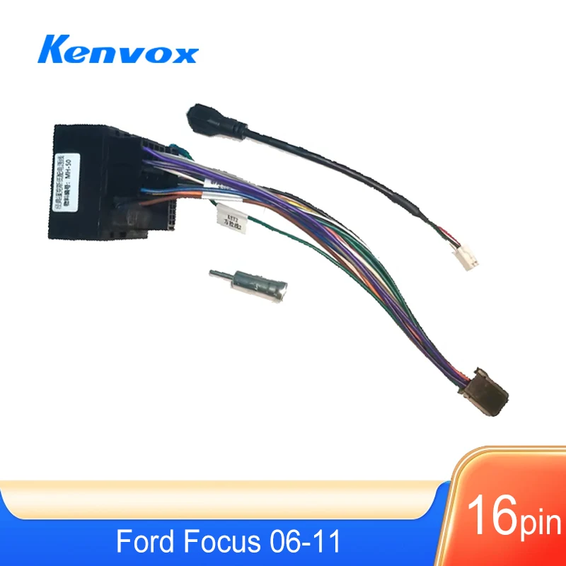 android Car radio Canbus Box Decoder For Ford Focus 2006-2011 Car 16 pin Wiring Harness Plug Power Cable