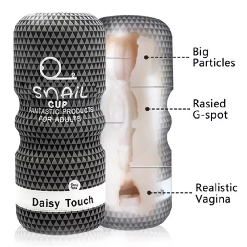 Manual Male Masturbator Soft Rubber Anal Vagina Mouth Sucking Snail Climax Plane Cup Penis Trainer Erotic Sex Toys for Men Adult view 6