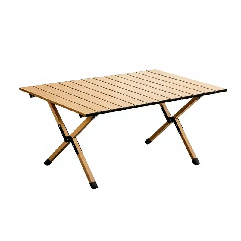 Outdoor Rectangular Folding Roll Up Table Aluminum Alloy Portable Camping Picnic BBQ Night Market Stall