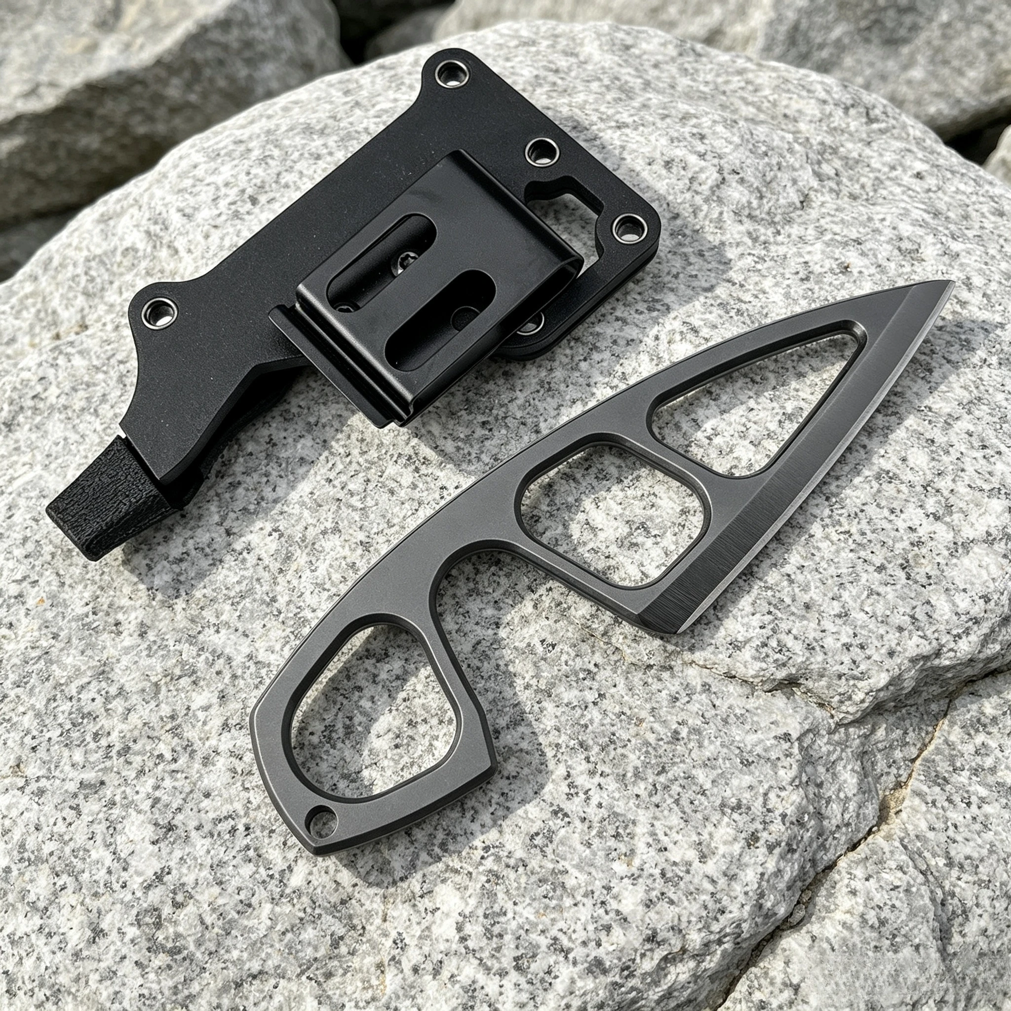 Outdoor Small Fixed Blade – 440C Steel Full Tang – ABS Sheath Included – Great for Field Use Streamside Tasks and Backpacking