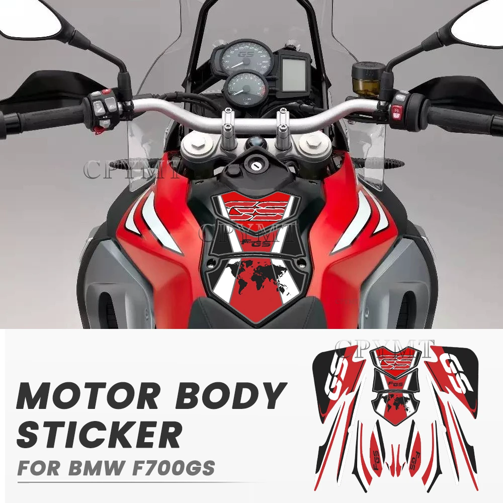 

Motorcycle Full Kit Body Stickers Fairing Stickers Fit For BMW F7500GS Fuel Gas TankPad Protector Decals Motocross Accessories