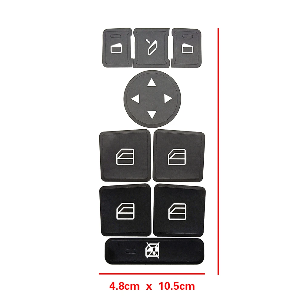 For Mercedes Benz GLE GLS GL M Class W166 X166 Car Door Armrest Window Lift Switch Button Repair Sticker Decal Anti Scratch