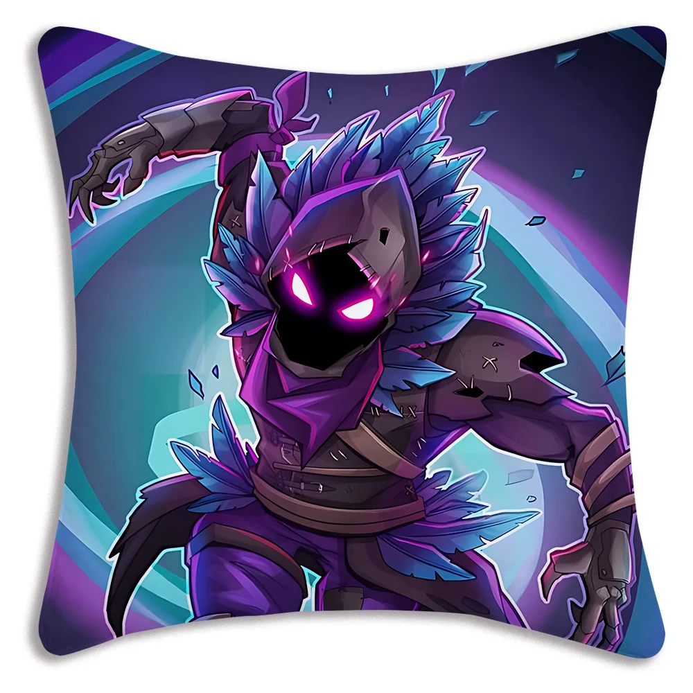 Hot Game Pillow Covers Cartoon Sofa Decorative Home Double-sided Printing Short Plush Cute Cushion Cover F-F-FORTNITES