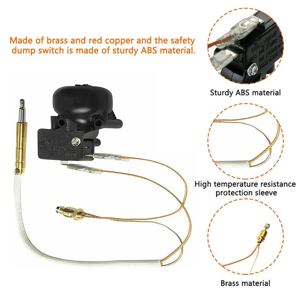 ABZL Termocoppia e Interruttore di Inclinazione per Riscaldatore da Patio Interruttore di Scarico per Riscaldatore a Propano Riscaldatore da Patio Kit di Riparazione Riscaldatore a Gas per Esterni