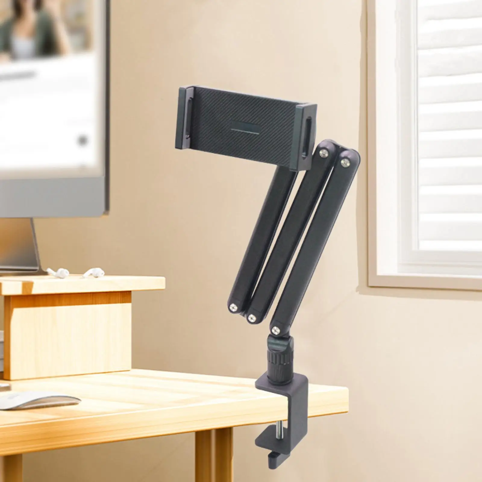 Laptop Tablet Holder Stable Desktop Holder for Radio Studio, Podcast, Gaming