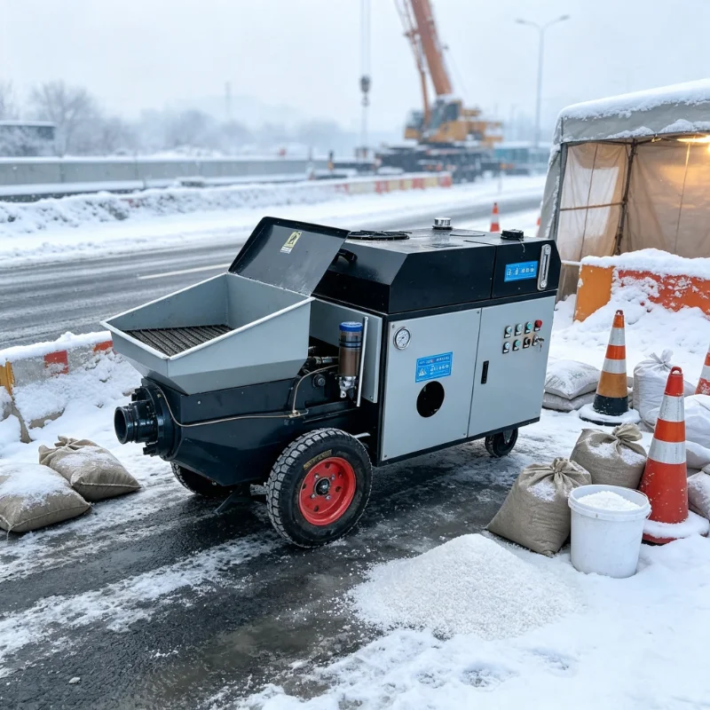 Construction Concrete Pump Trailer Concrete Pump Rural Infrastructure Concrete Line Pump For Small Construction Project