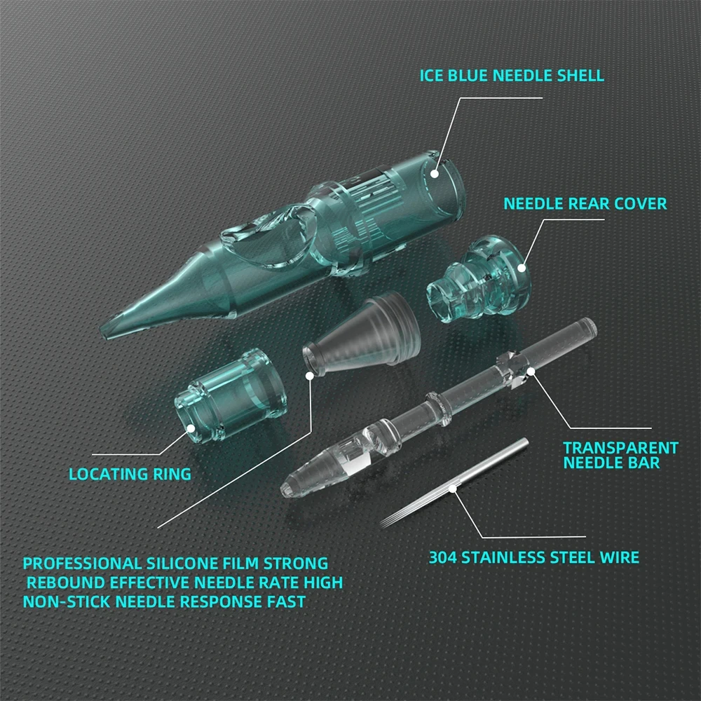 Картридж для татуировки, игла Yilong 1215m1, высококачественные тонкие иглы, картриджи, используемые для игл для татуировки, OEM коробка, 20 шт., иглы для татуировки