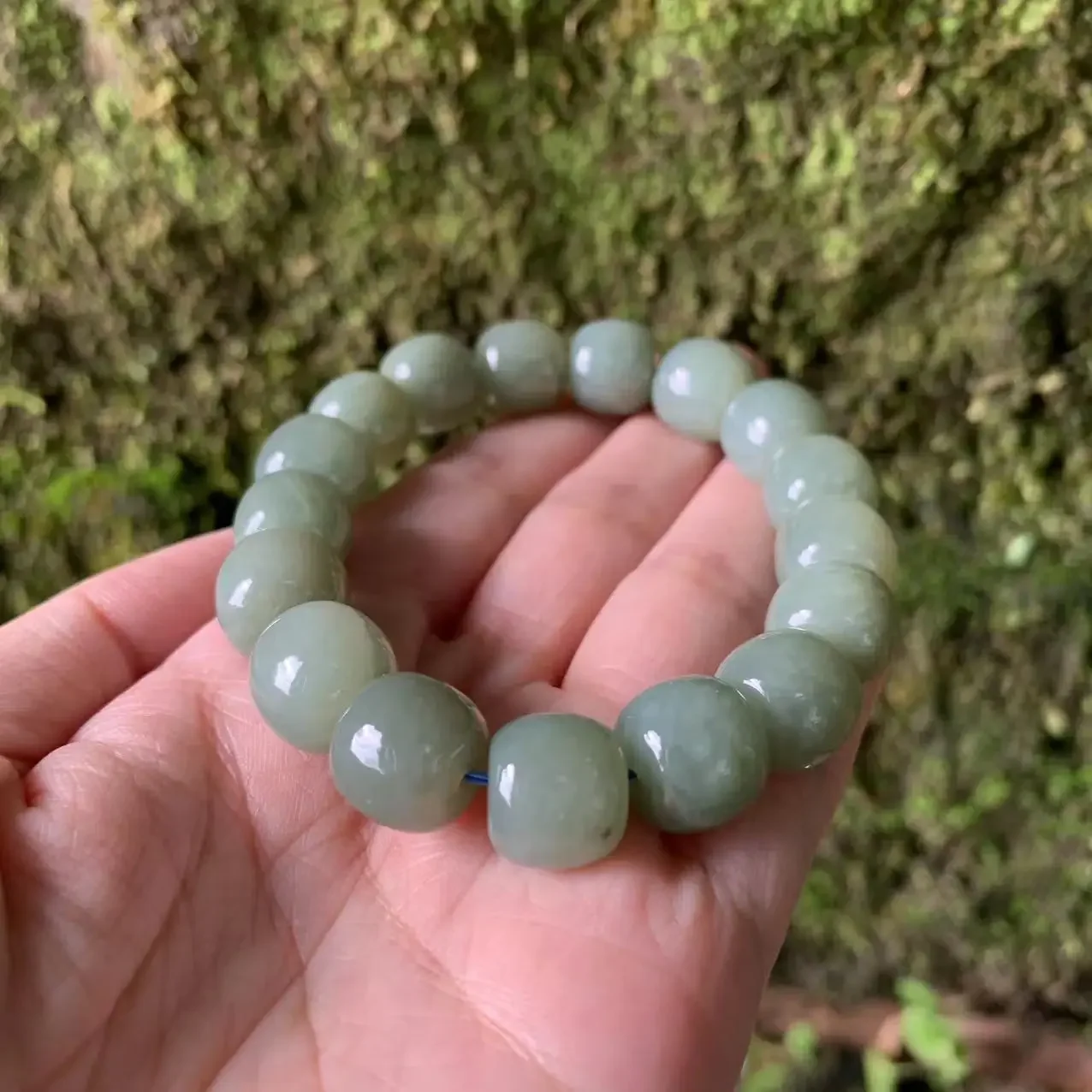 12MM Natural Stone hetian jade Bracelet Genuine Woman Man Gemstone Jewelry Bracelets on hand