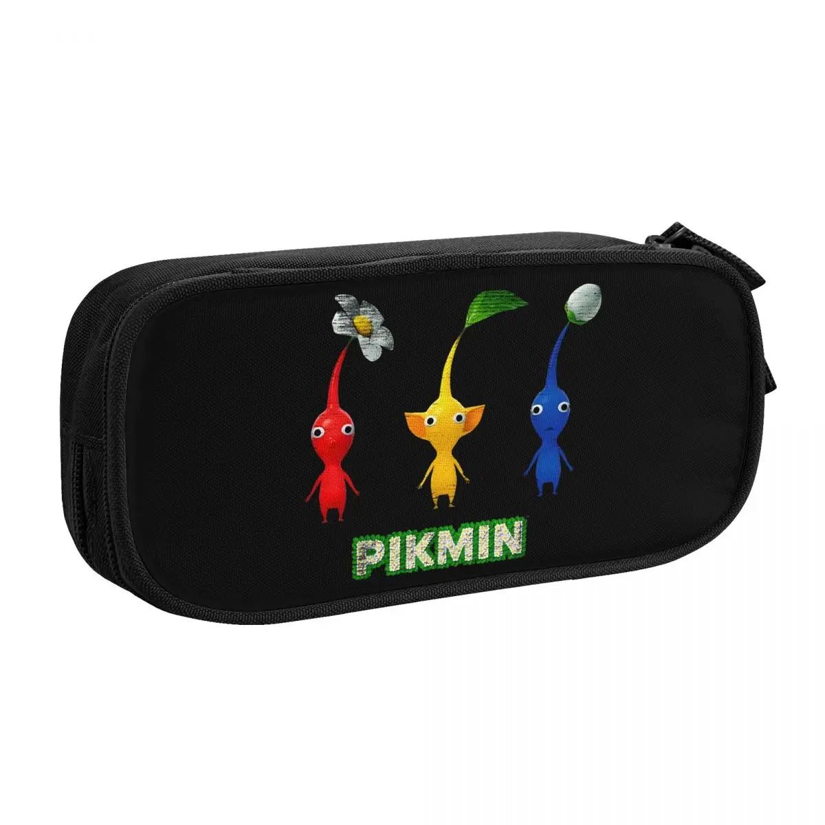 

Trio Simple Pikmin Pencil Cases Lovely Pen Box Bag Girls Boys Large Storage Office Gift Pencilcases