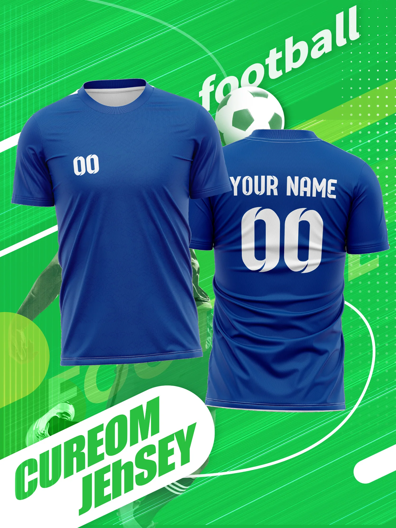 Custom Photo Name Number Soccer Jersey Full Custom Integrated Design Service Kit